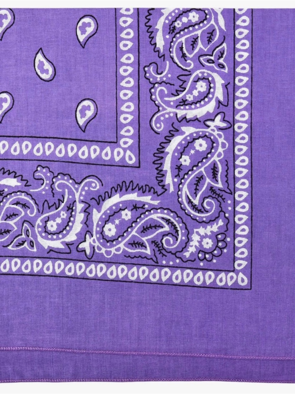 Purple Paisley Bandana Square - OS - NWOT